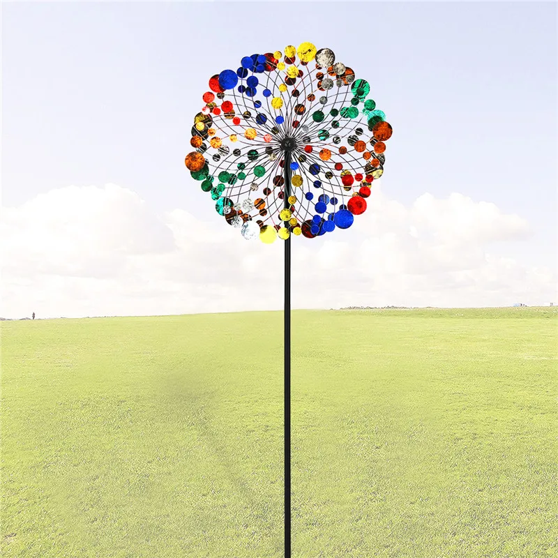 Hourpark hot selling wind spinners double bold kinetic wind spinners for sale