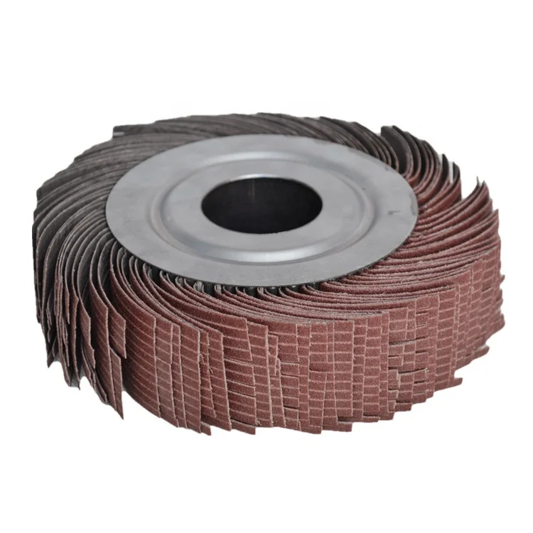 Abrasive flap wheel for polishing internal steel pipe surface