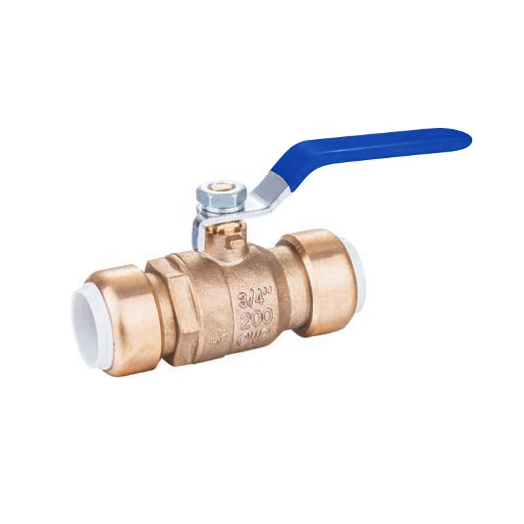 AVONFLOW High Quality Pushfit Brass Ball Valve Full Port Quarter-Turn Lever for Water