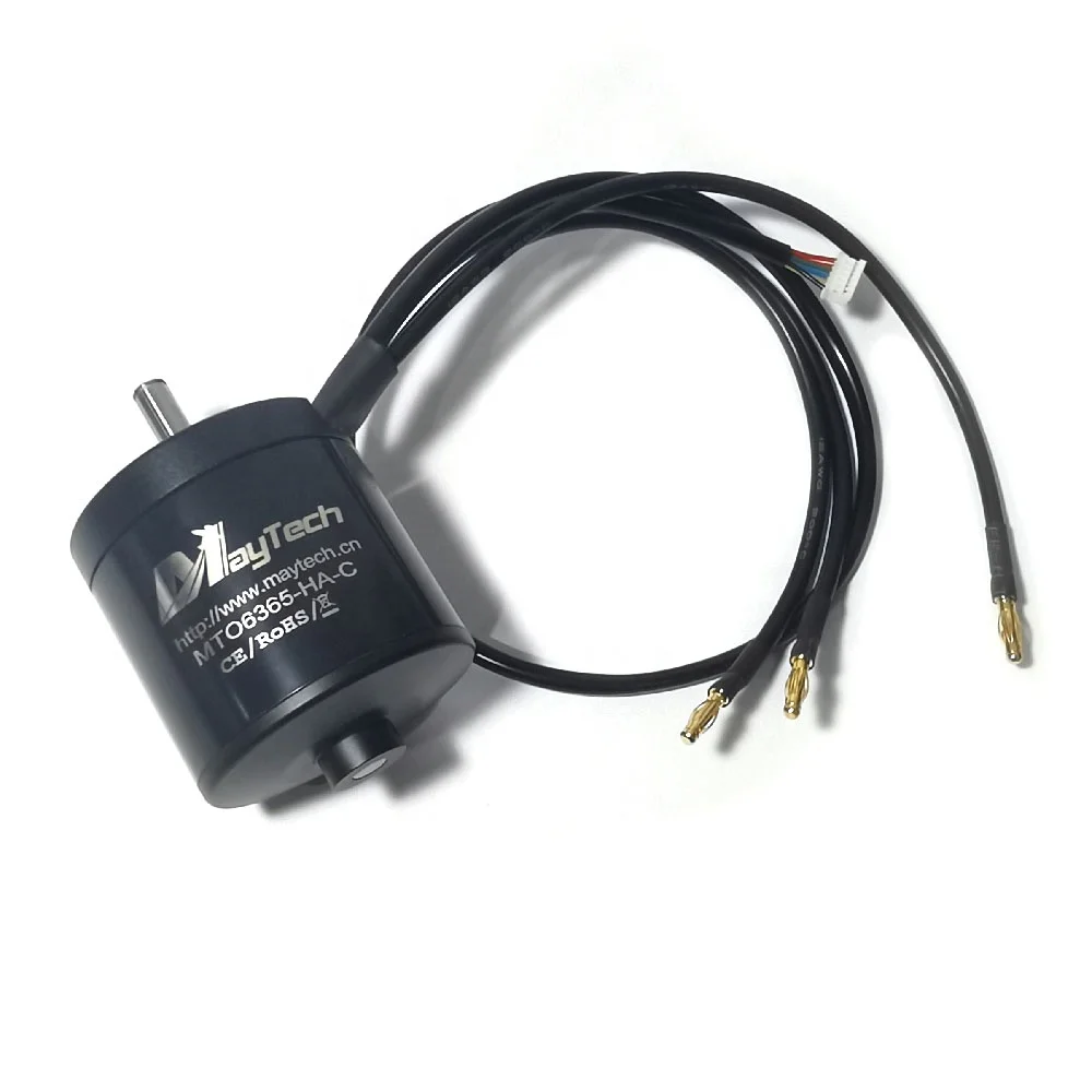 Бесщеточный мотор Maytech с внешним ротором и пыленепроницаемой крышкой 6365 170KV для электрических роботов-файтингов игрушка на радиоуправлении