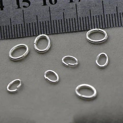S925 Sterling silver open ring diy jewelry accessories earring material open ring silver circle dead mouth small silver hoop
