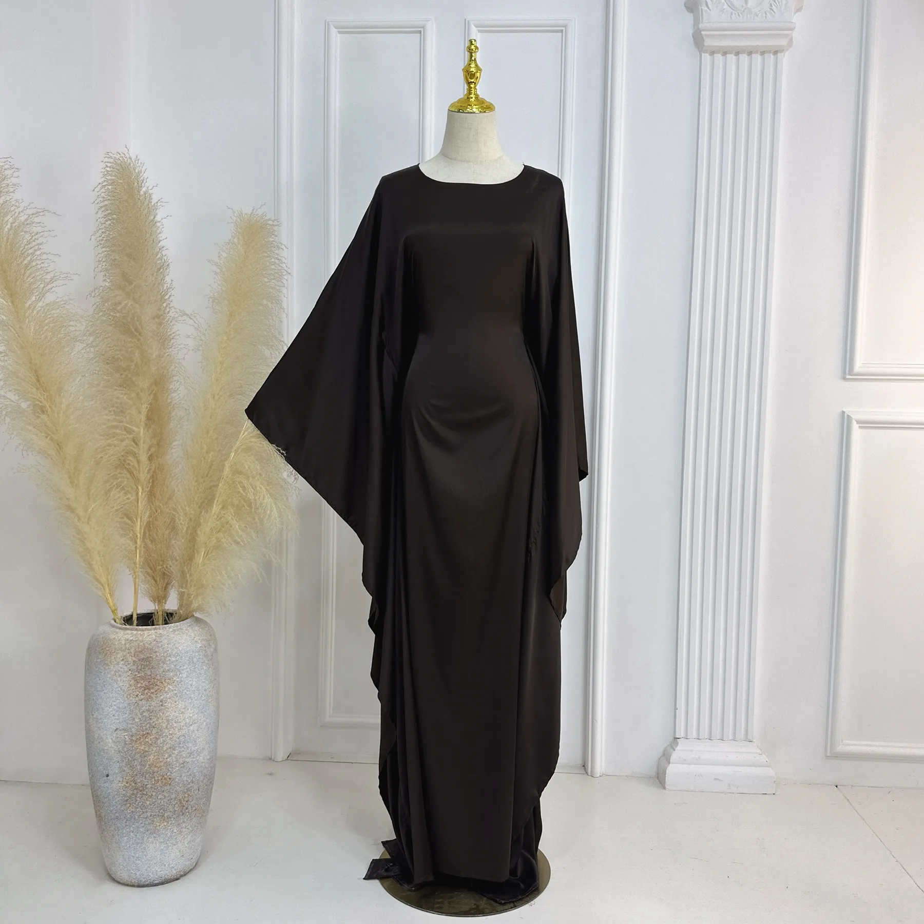 Spring and summer evening dress muslim women abaya dubai flash colth dress robe