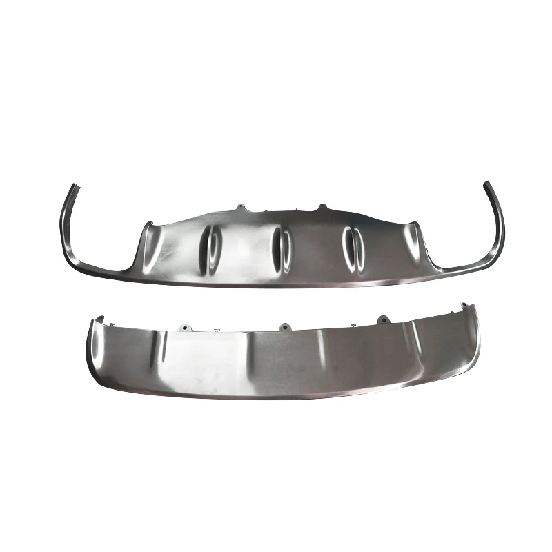 FOR Porsche Macan bumper diffuser Stainless steel guard board Front/ Rear Guard plate 2014-2017