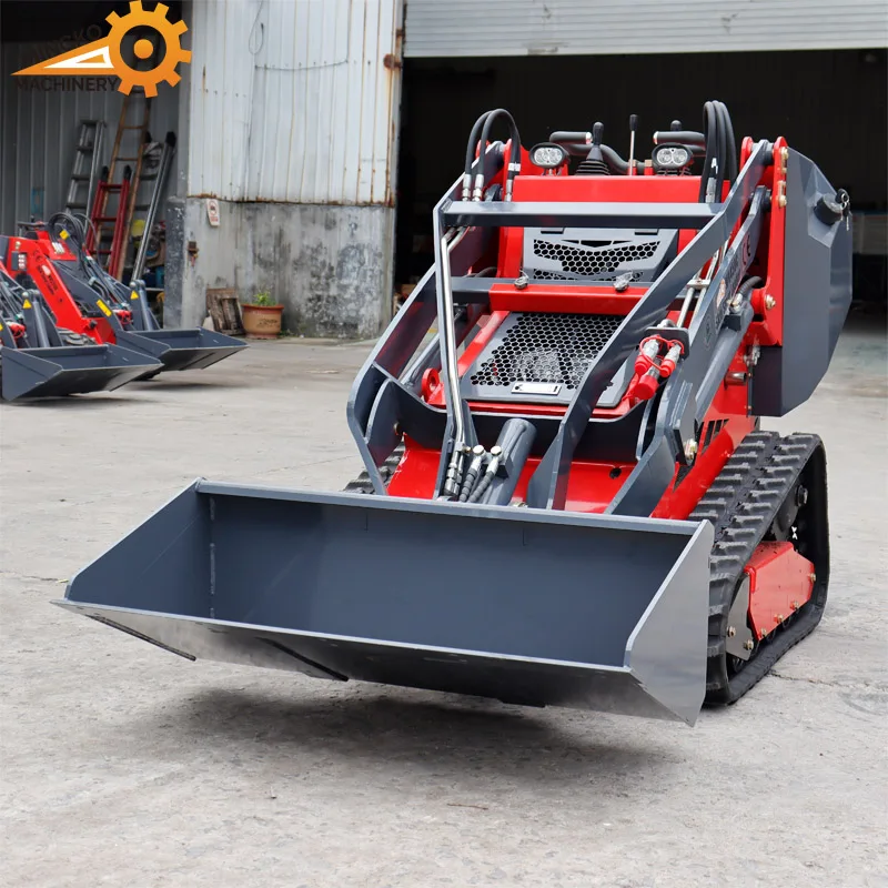 Small Skid Steer Smallest stand on track mini skid steer loader