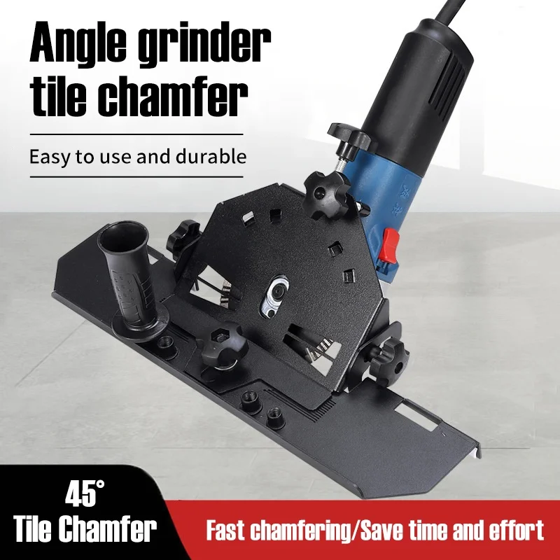 Metal Tiling 45 Degree Angle Cutting Tool Universal Ceramic Tile Cutter Seat Chamfer for Angle Grinder