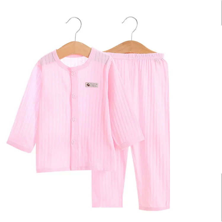 
Thin air conditioning wear pajama baby girl boy clothes set summer kids babies boutique clothing 