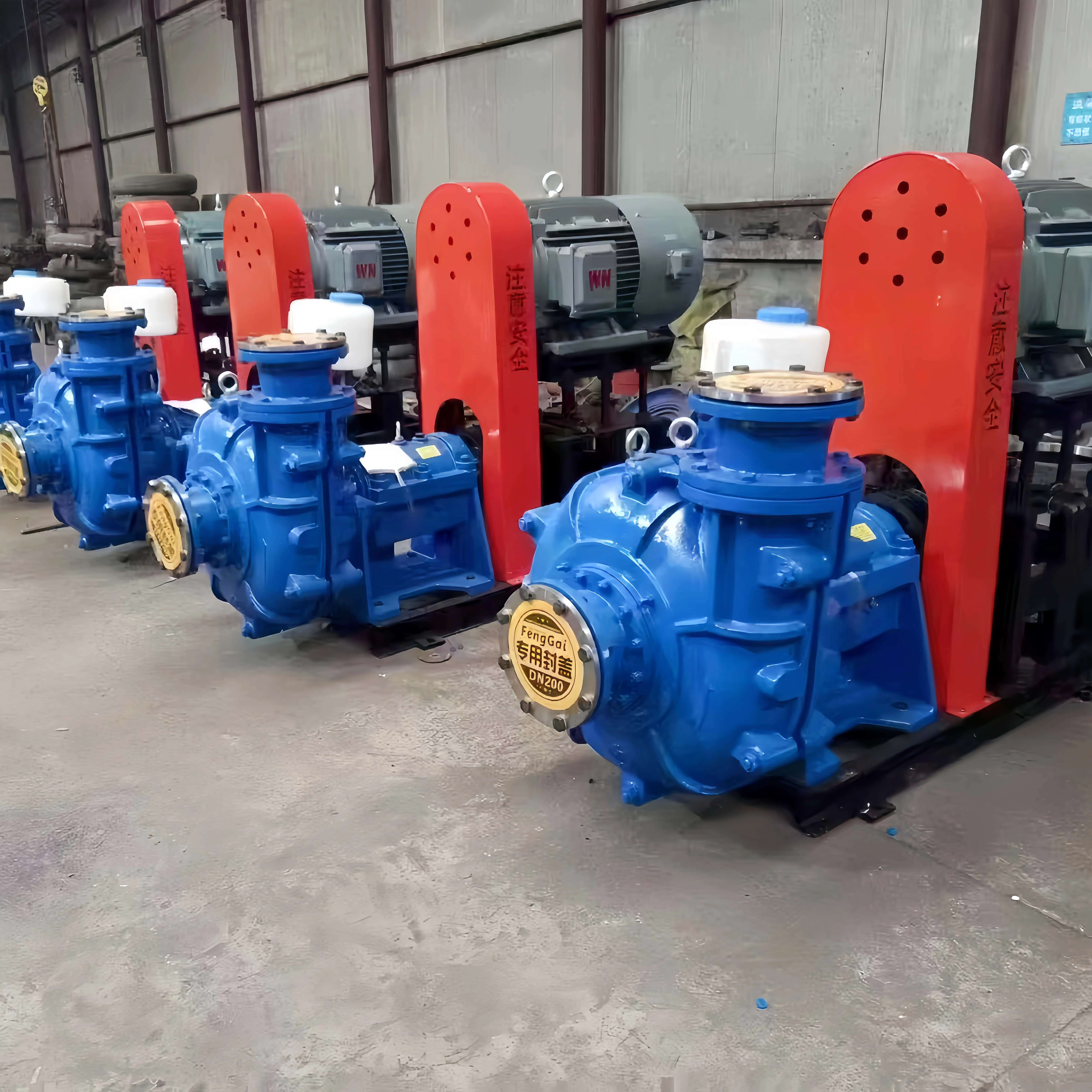 High viscosity electric horizontal mud pump, used as a slurry pump for sand transport and gold mining ships
