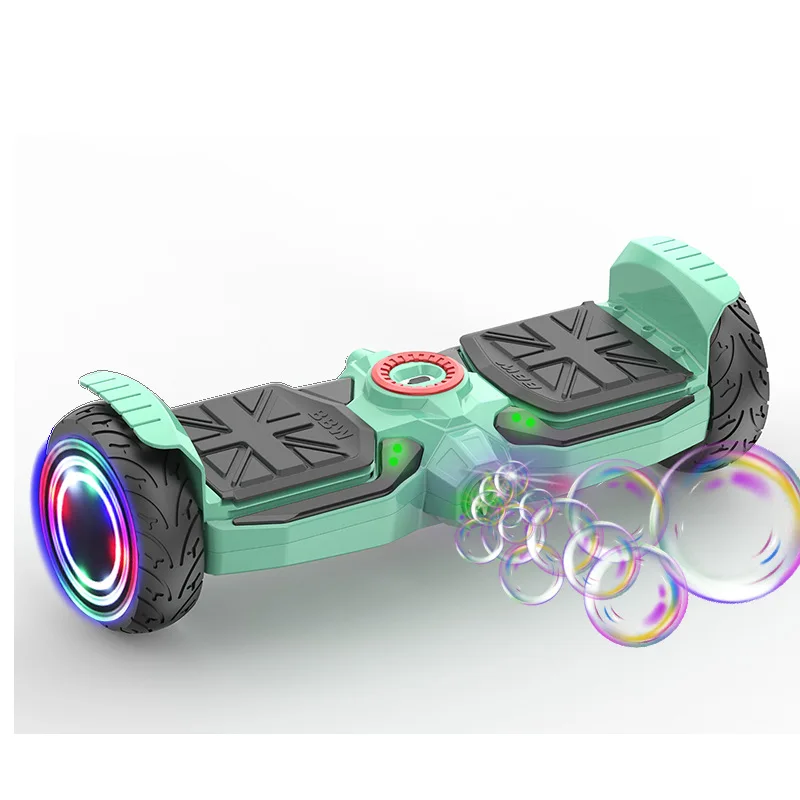 hot sale 8 Inch Smart Off Road Bubble Blowing Electric Intelligent Self Balancing Scooter Two Wheel Overboard for Children