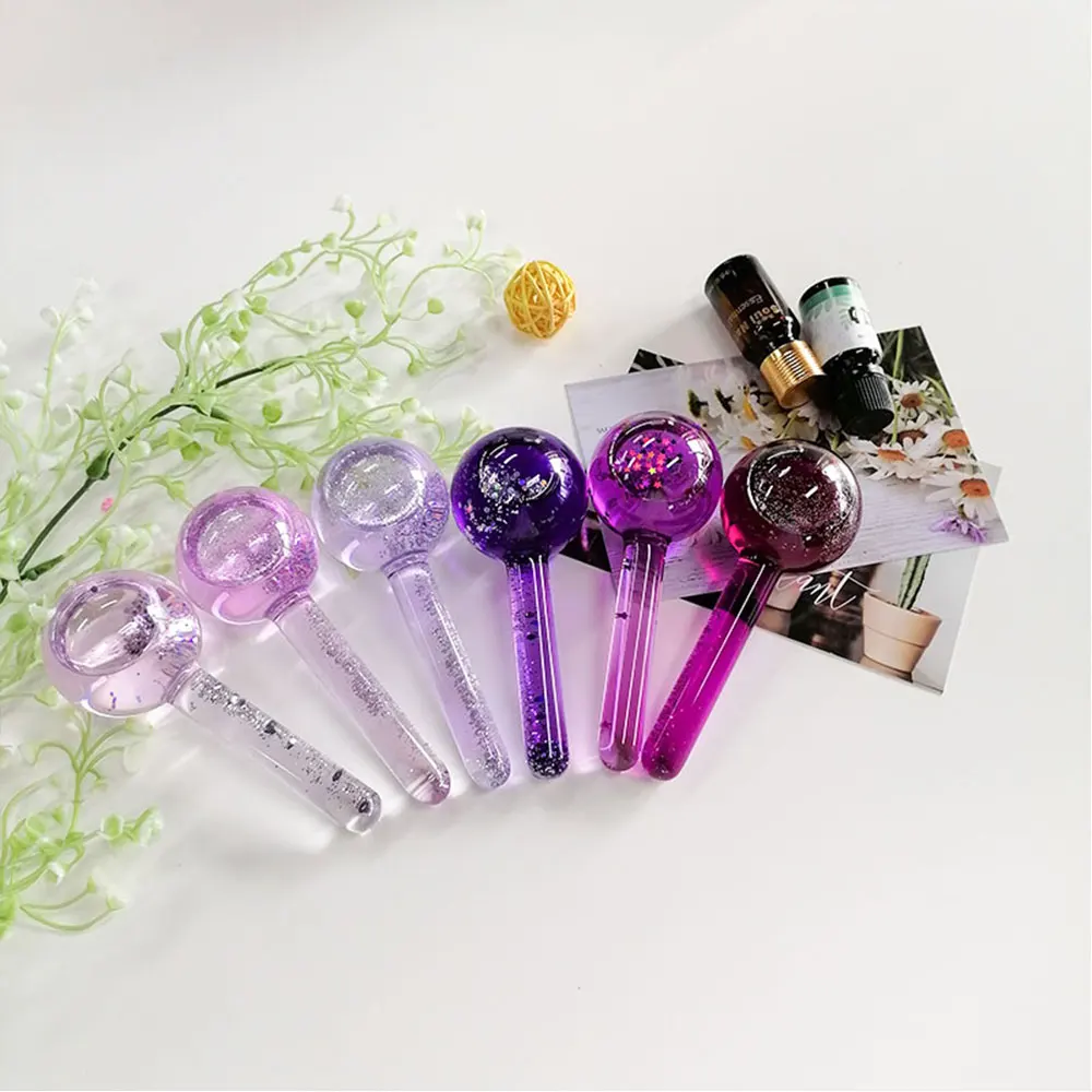 Magic cool roller ball facial massage tools for face and neck ice globes massage roller ball