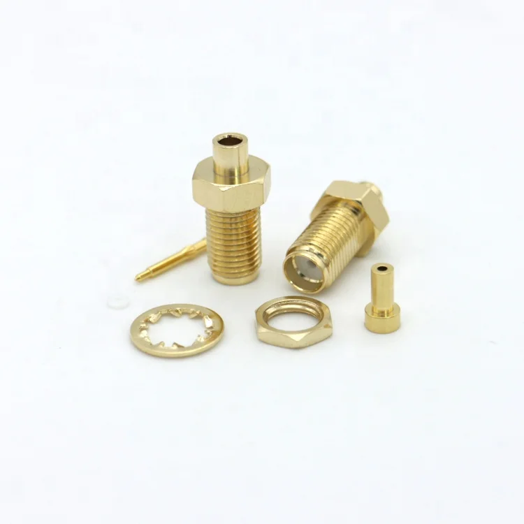 Rf SMA male connector with gasket nut Liner LMR100 /RG316 /RG174 SMA RG316 male plug
