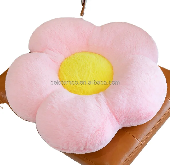 Stuffed Soft Toys Flower Pillow Cushion Chrysanthemum Sunflower Plush Padded Throw Pillow Home Decoration for Children