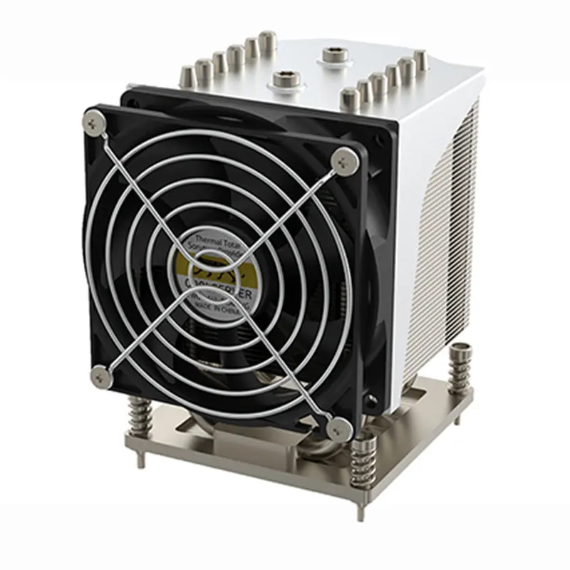 COOLSERVER R96 CPU Server Cooler Fan 4pin 6 heatpipe 240W heat sink Active cooling Fan For Intel LGA 1700 LGA3647 Quiet Radiator