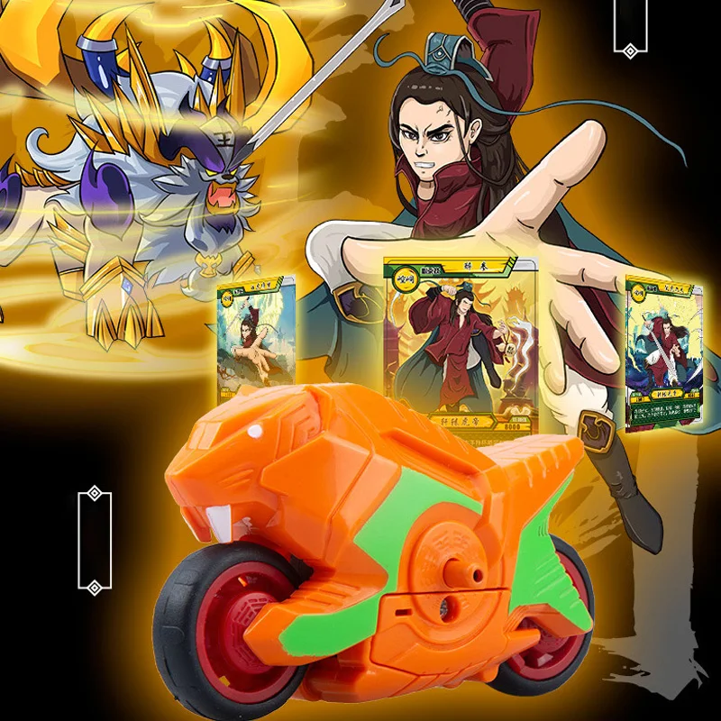 2023 new product classic gyro toys creative cartoon kung fu fingertip finger gyro speed car motorcycle battle game for kids