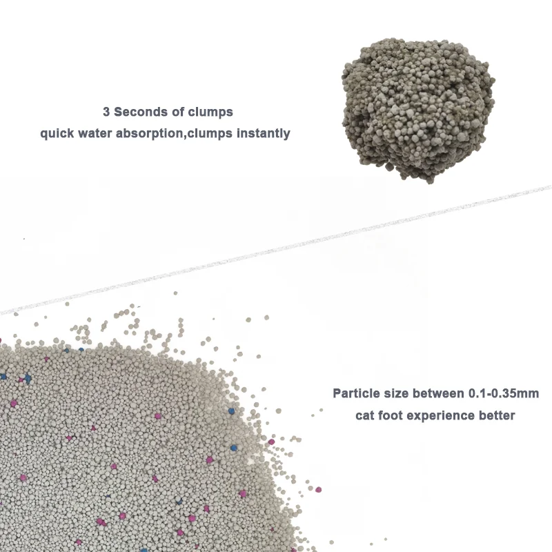 Strong Clumping Deodorization 100% Sodium 5L 10L 25L Bentonite Clay Cat Litter