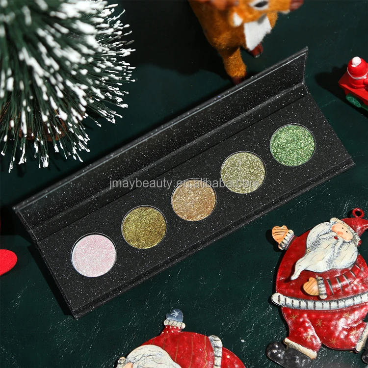 Wholesale Vegan Makeup Shimmering Eye Shadow Pallets Eye Shadow Metallic Diamond Eyeshadow Palette for Christmas Makeup Gift