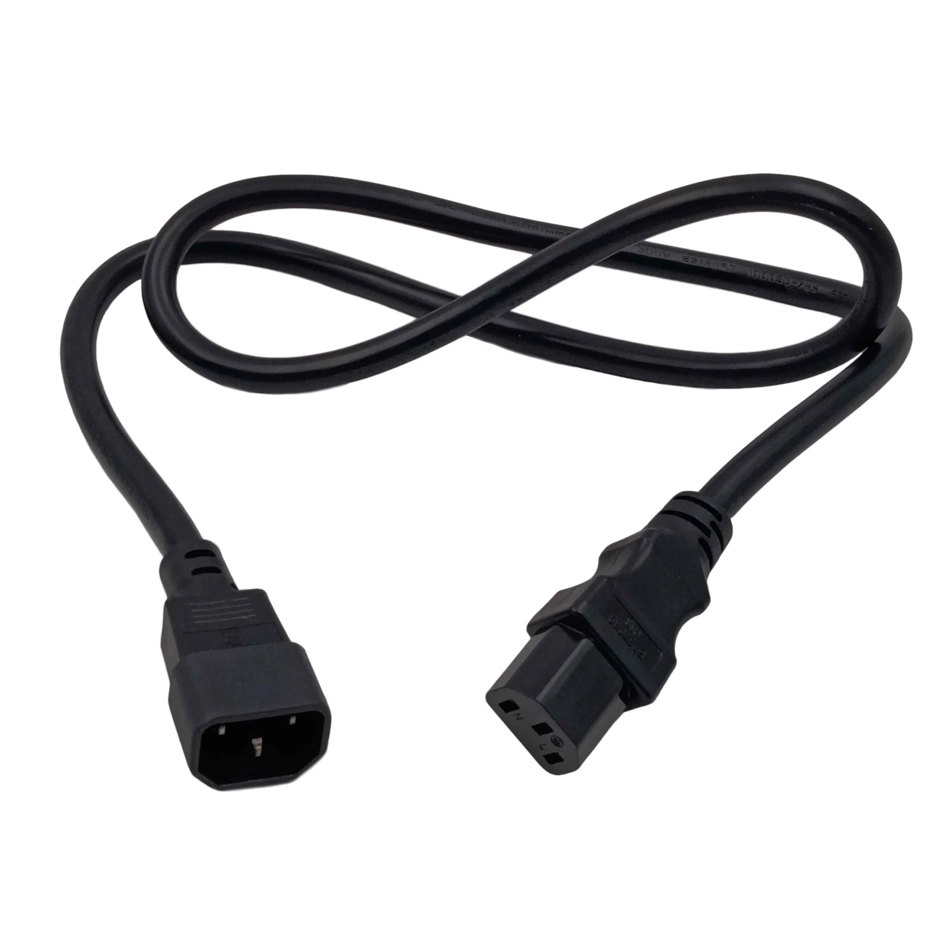 IEC C14 Male to IEC C13 Female Power Leads SJT 14AWG