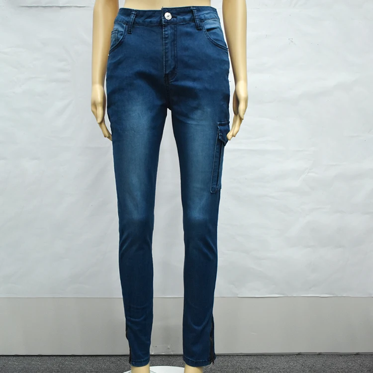 Новые модные женские джинсы из потертого материала, обтягивающие синие джинсы с высокой посадкой для девочек, женские джинсы с высокой талией 2021
