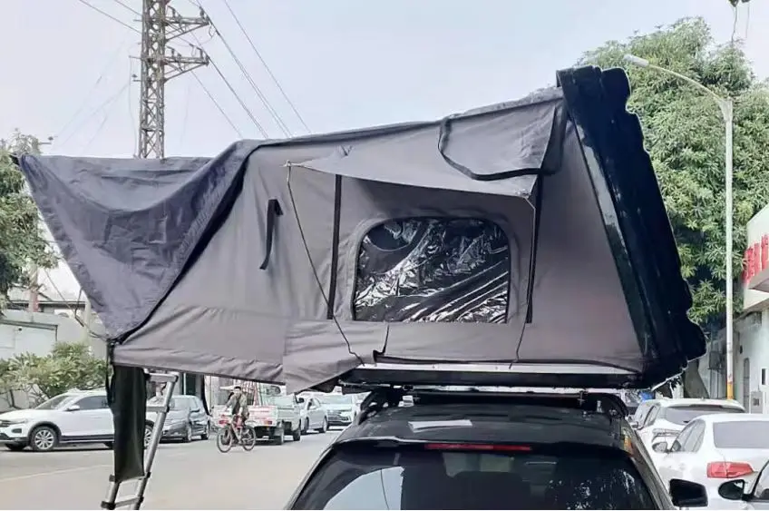 Factory Wholesale 5 Person Truck Aluminium Car  With Annex Roof Top Tent Camper Car Auto Roof Tent Rooftop Tents For Camping