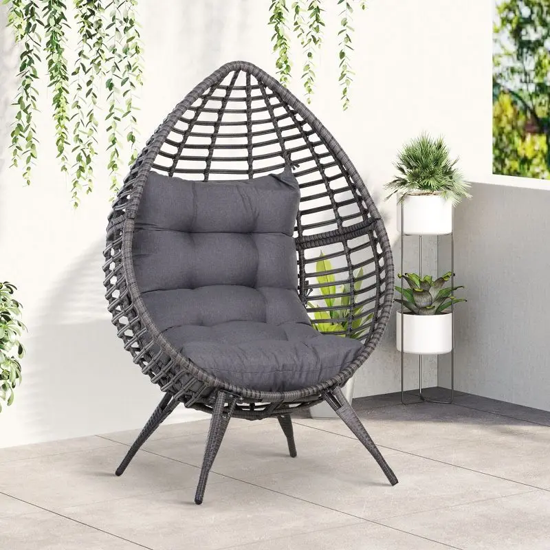 Outdoor Furniture Indoor Wicker Rattan Garden Patio Egg Swing Chair