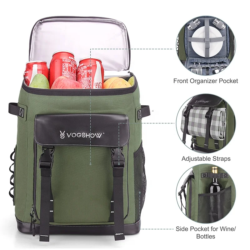 High quality Multifunctional Custom logo Laptop Laptop Leakproof Insulate Picnic Ice Chest Cooler Bag Backpack