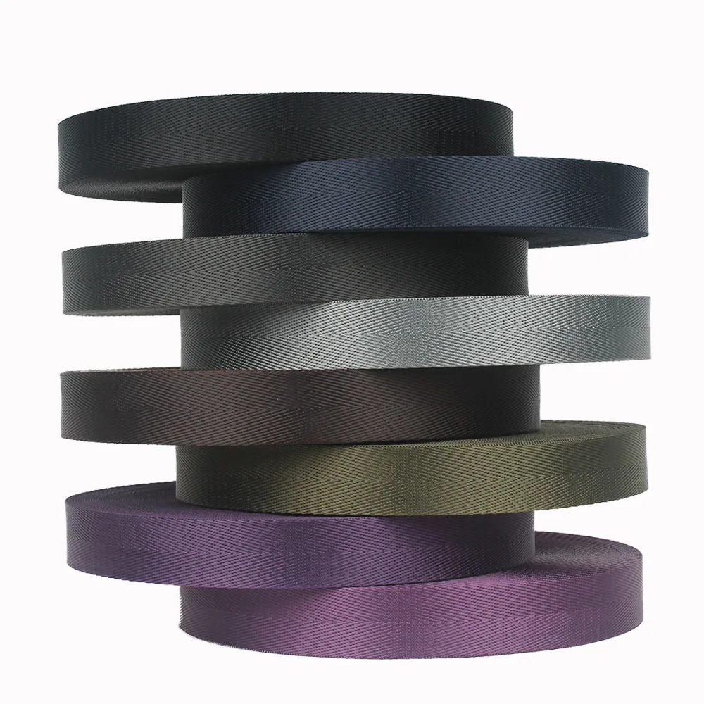 Herringbone strips seat belt strap 38mm nylon polyester webbing