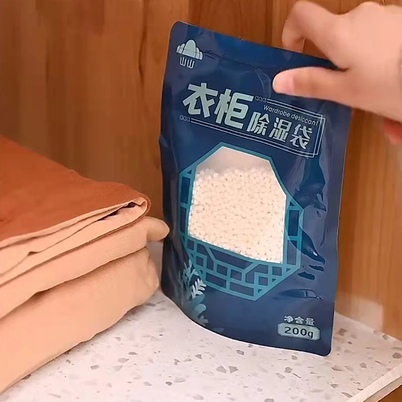 400ml Moisture Absorption Dehumidifier Bag without Fragrance Vertical Type Moisture Absorber Bag