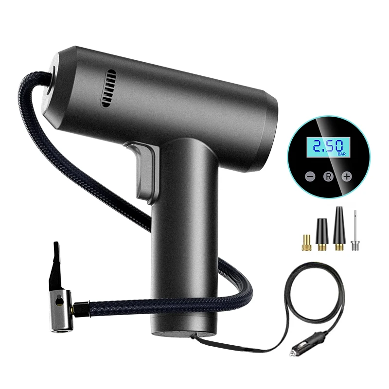 Handheld Air Compressor 12V 150PSI Wired Inflatable Pump Portable Air Pump Tire Inflator for Car Bicycle Balls