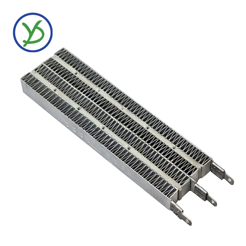 YIDU 12~60V 400~1000W PTC ceramic air heater Automatic Thermostat Heater With Stand Corrugated Strip for air condition