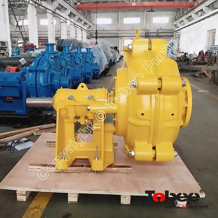 Heavy Duty Slurry Pumps 8/6inch with Rubber Lined used in Mineral Recovery and Chemical Process Plant