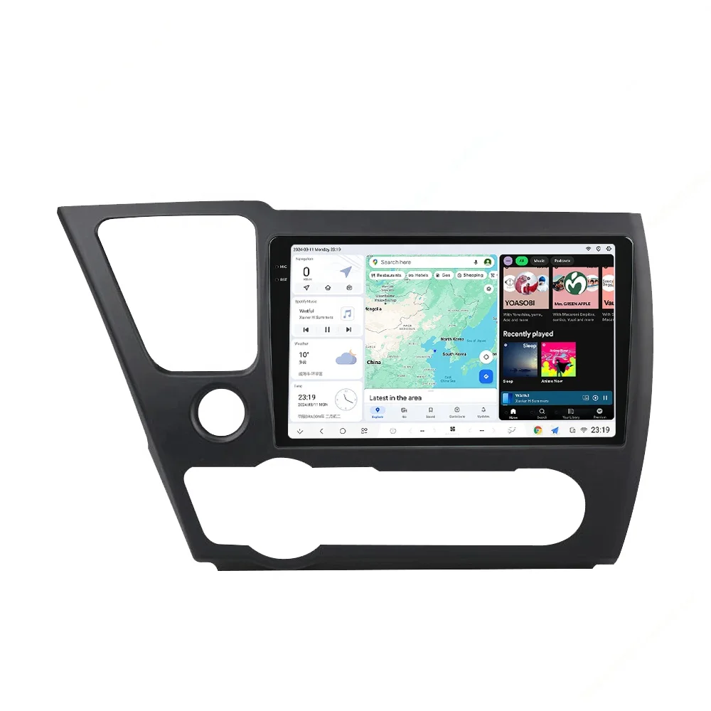 Mekede DUDU7 android автомобильный Радио dvd-плеер 2K мультимедийный Разделенный экран Поддержка dvr dsp fm для Honda Civic 2013 2014 2015 2016