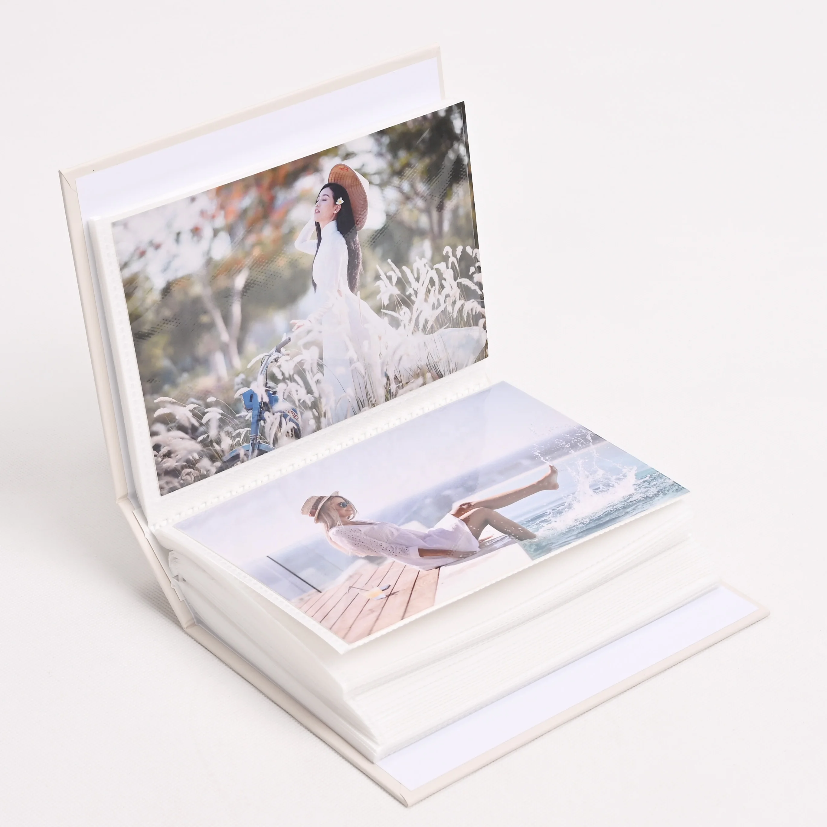 Wholesale Custom High Quality Photo Album Eco Friendly Thick Paper Material large capacity storage Card Album