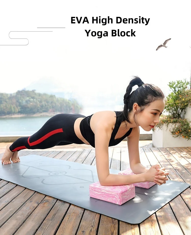 180g eva foam camo yoga brick 3*6*9 inch non slip camouflage eva marble yoga block