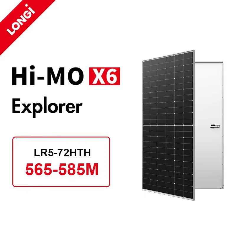 LONGi Hi-Mo X6 explorer LR5-72HTH Solar Panels frame 30mm high power generation