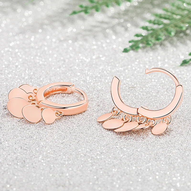 Wholesale rose gold filled jewelry 18k gold hoop earrings for women