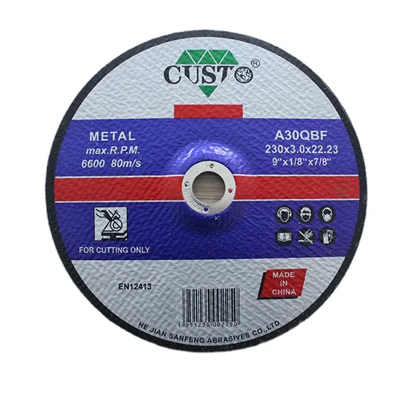 Wholesale dual mesh reinforced metal cutting tool 9inch cut off wheel suitable for cutting carbon steel