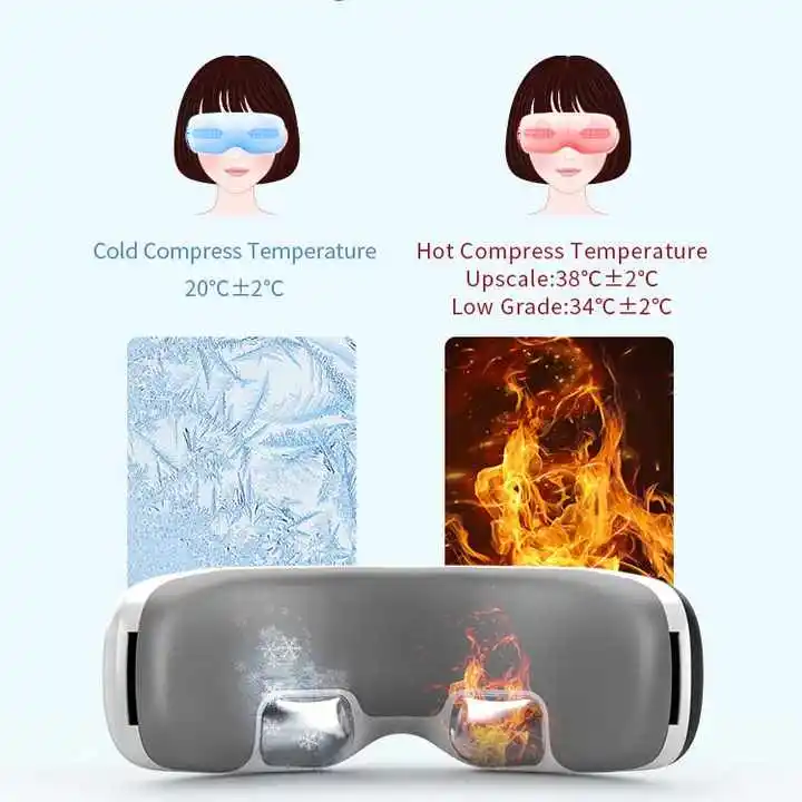 Foldable Massage Vibrating Instrument Electric Anti Vibration Care Device Hot Compress Acupoint Migraine Eye Massager Relief