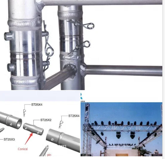 Aluminum Anti-skid  Borad Stage Platform And Concert Stage Music Scene lighting dj Truss  Structure For Sale