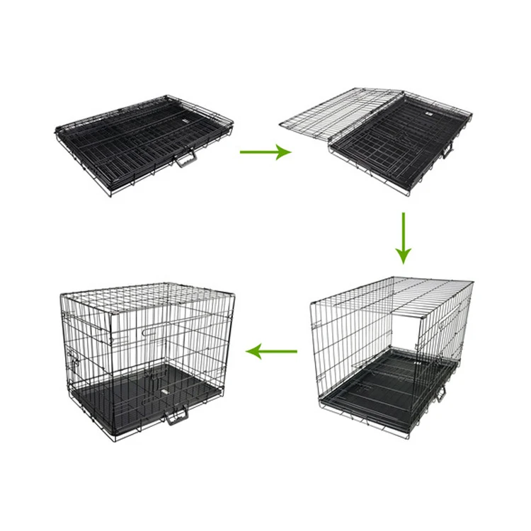 L XL XXL Metal Crate Pet Cages Carriers Dog Kennels Pet Cages Wire Dog Cages for Pet