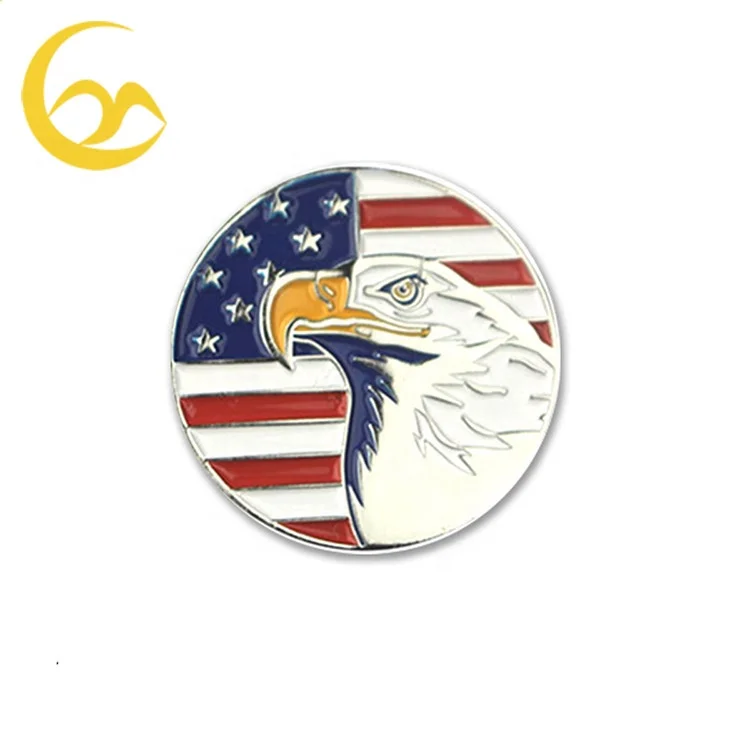 Hot Sale Popular USA Feature Ball Marker Golf Ball Markers Stocked Ball Markers
