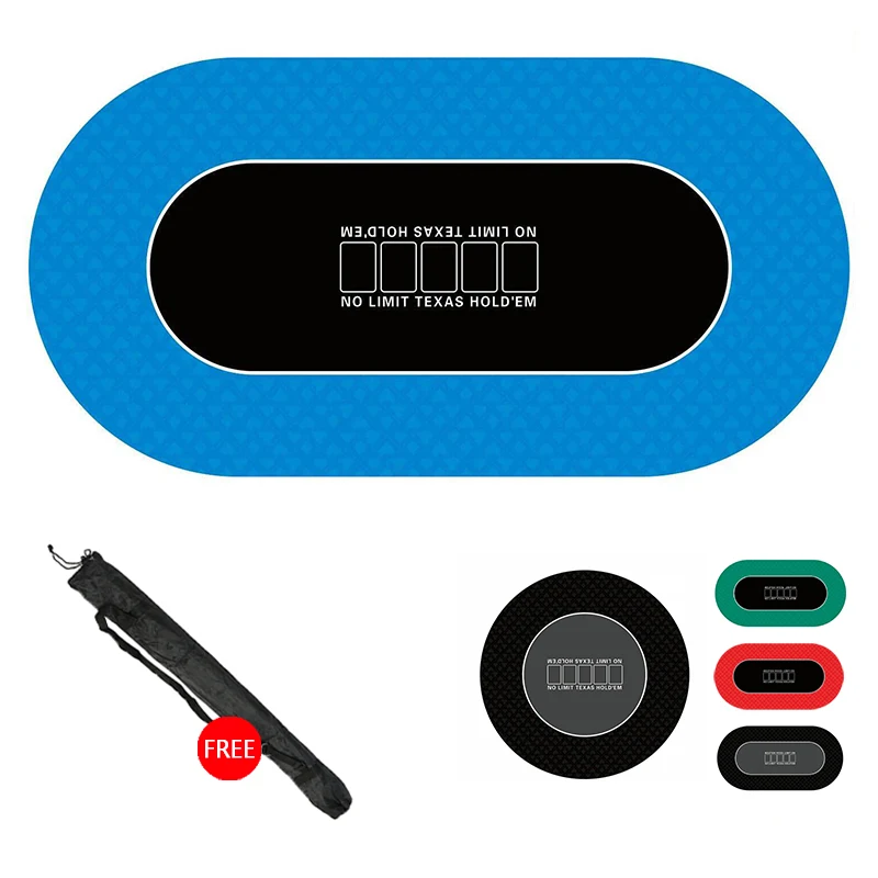 180*90cm Gambling Entertainment Portable Green Felt Poker Table Mat For Texas Holden