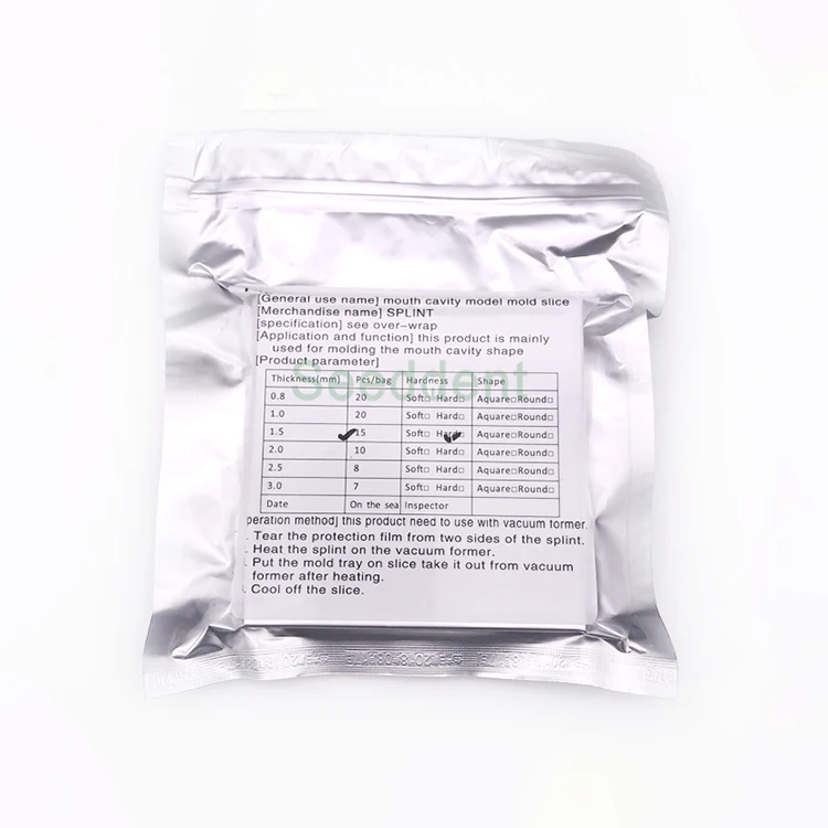 Пресс-форма для полости рта (шина)/стоматологический лабораторный материал вакуумного формования/зубной термопластичный лист