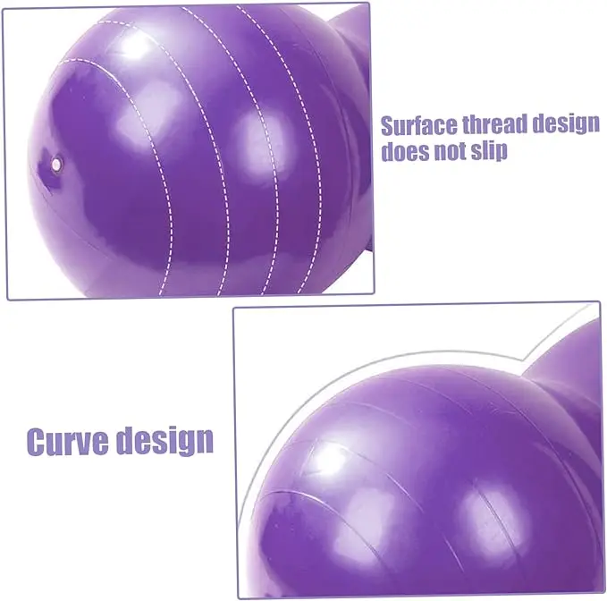 Amyup Custom Logo PVC Anti Burst Peanut Yoga Ball Gym Inflatable Pilates Peanuts Massage Ball