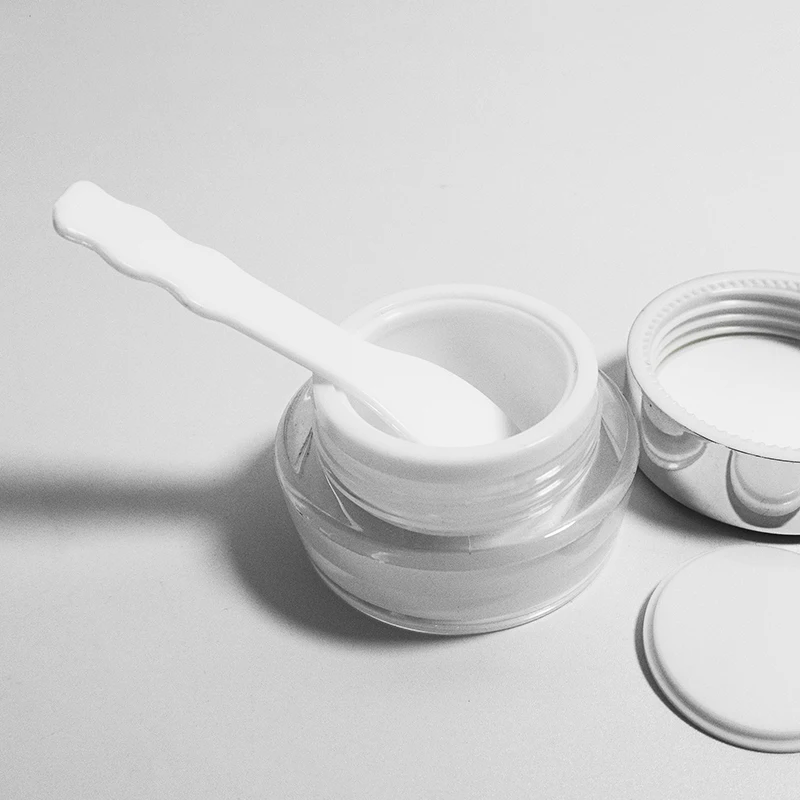 Stock Clear Custom White Pink Purple Green Black Plastic Spatula Face Cream Mask Mixing Spoon Cosmetic Spatulas Makeup Spoon