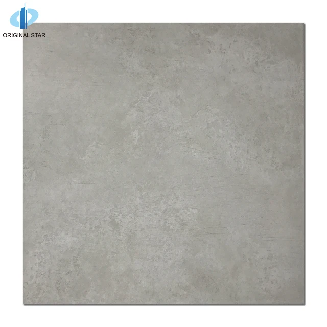 Light Grey Mud Texture Ceramic Floor Tile Foshan Factory Wholesale Price Floor Tile Ceramic Tile Size 400X400