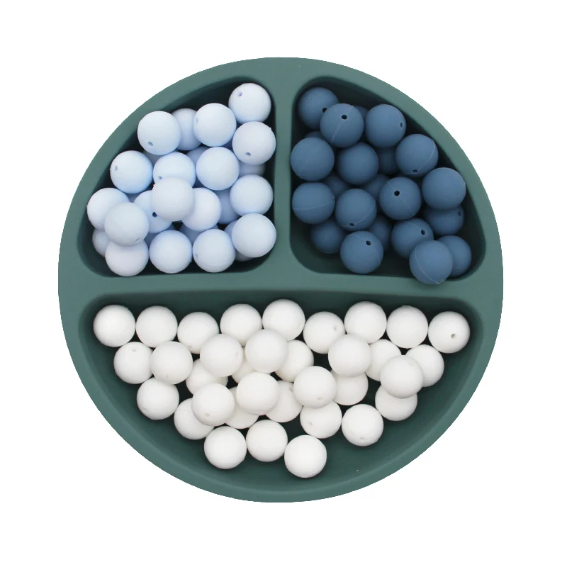 Оптовая продажа с фабрики, силиконовые бусины «сделай сам», детское колье-прорезыватель, цепочка, аксессуары