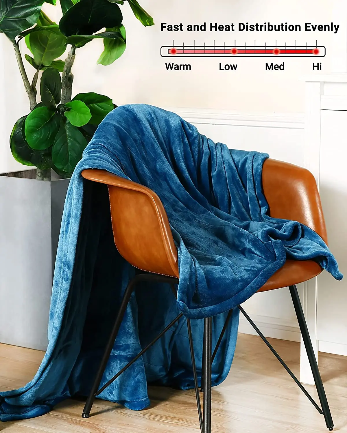 ODM Heated Throw Blanket -Soft Plush Flannel Washable Heated Electric heating throw blanket