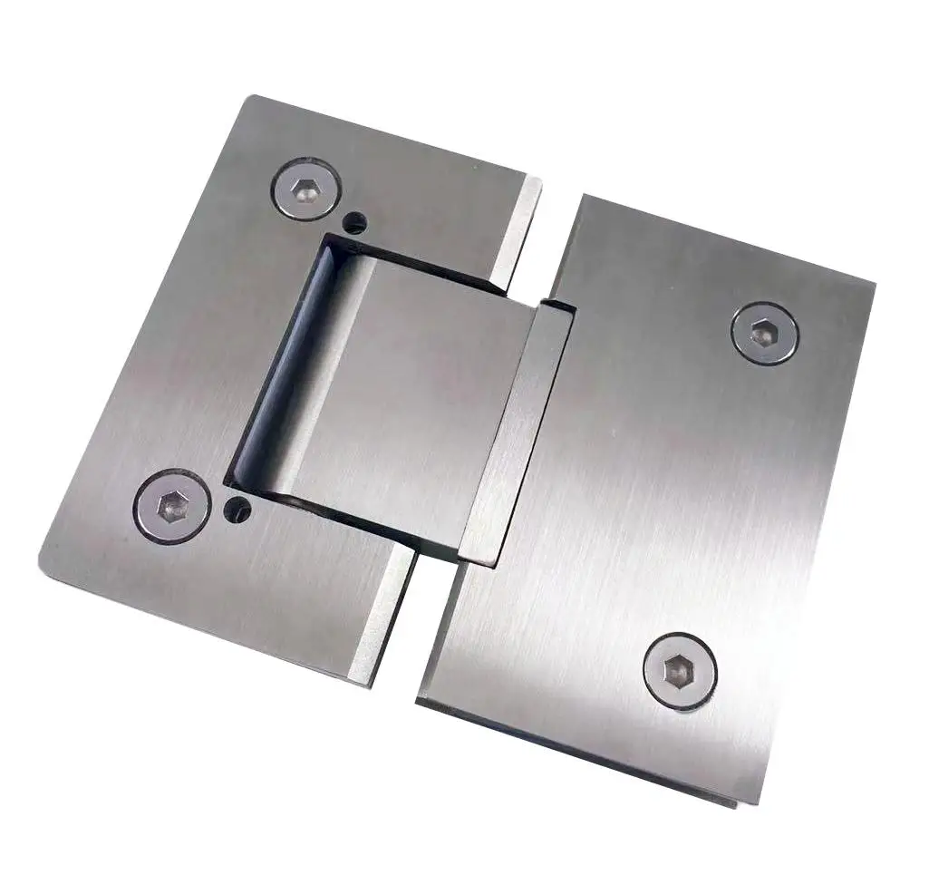 New Arrival Shower Hinge 180 Degree Glass-to-Glass Hydraulic Buffer Adjustable Glass Clamp