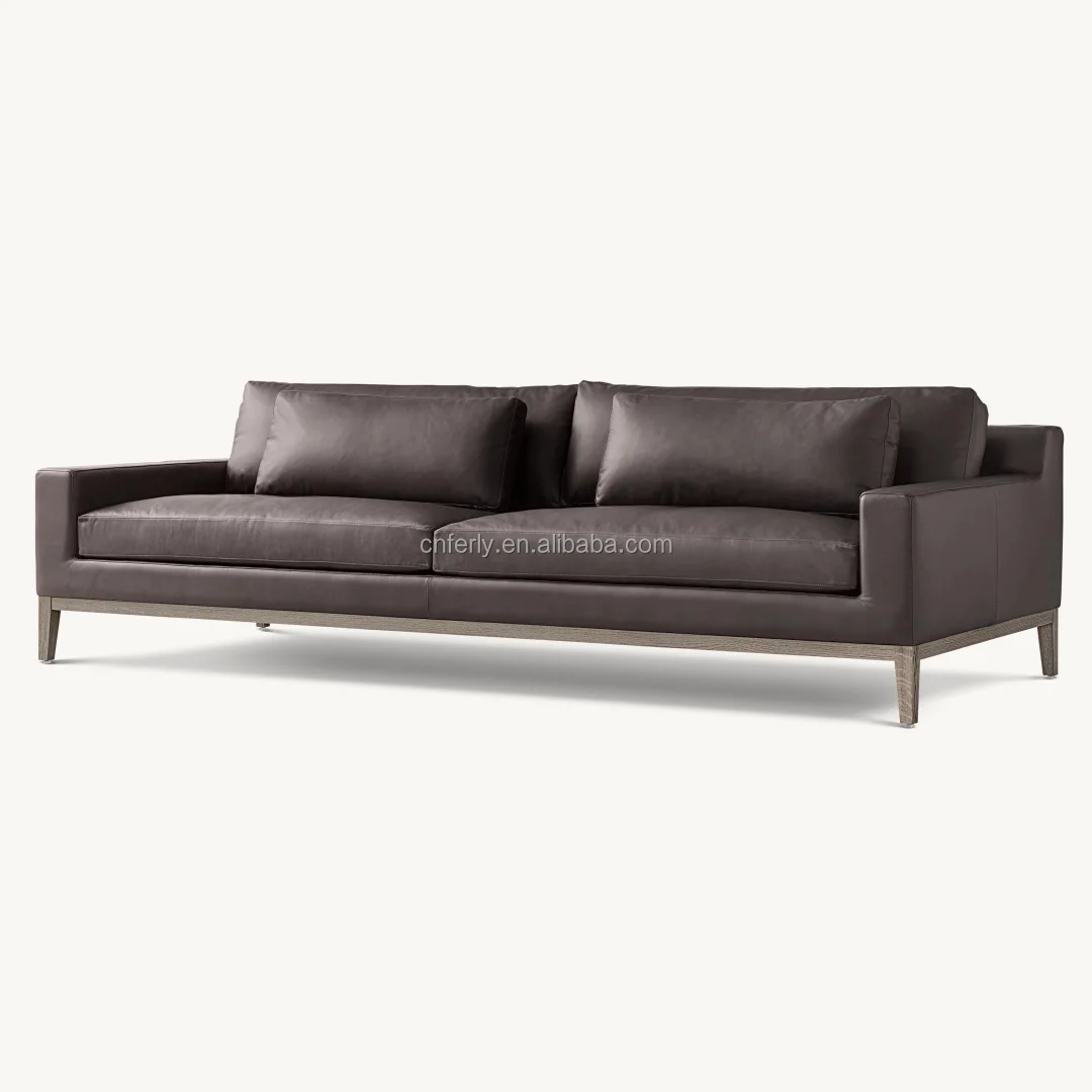 Ferly Hot Sale Italian Sofa Set Furniture Living Room Furniture Genuine Leather Sofa