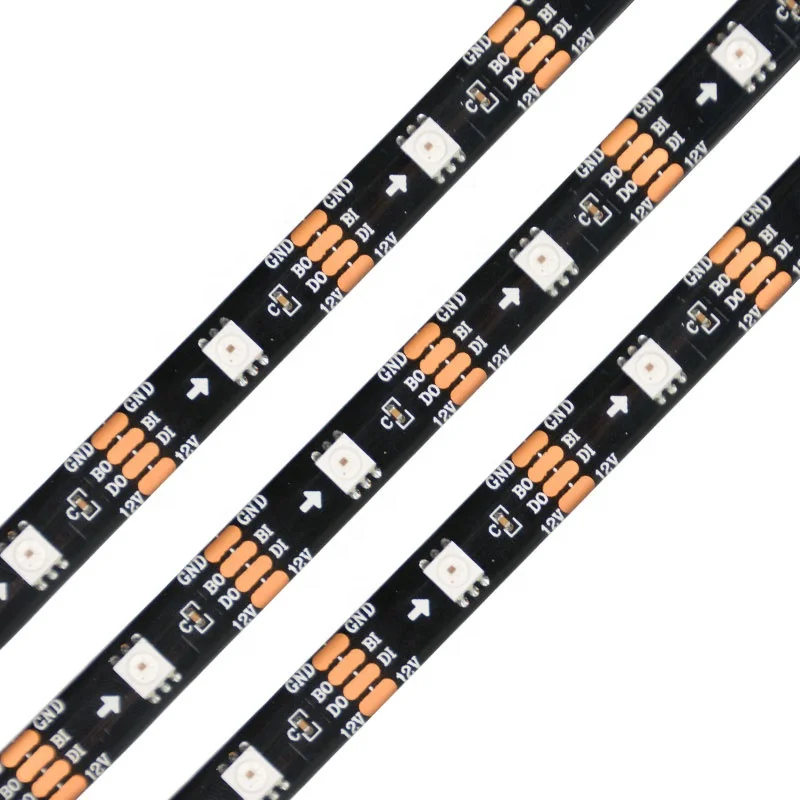 Светодиодная Пиксельная лента 5050SMD GS8208 WS2815 водонепроницаемая 12 В