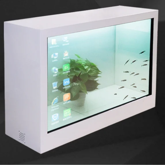 Wholesale Digital Display Transparent LCD Panel Touch Screen Cabinet Digital Signage Advertising Lcd Display Showcase